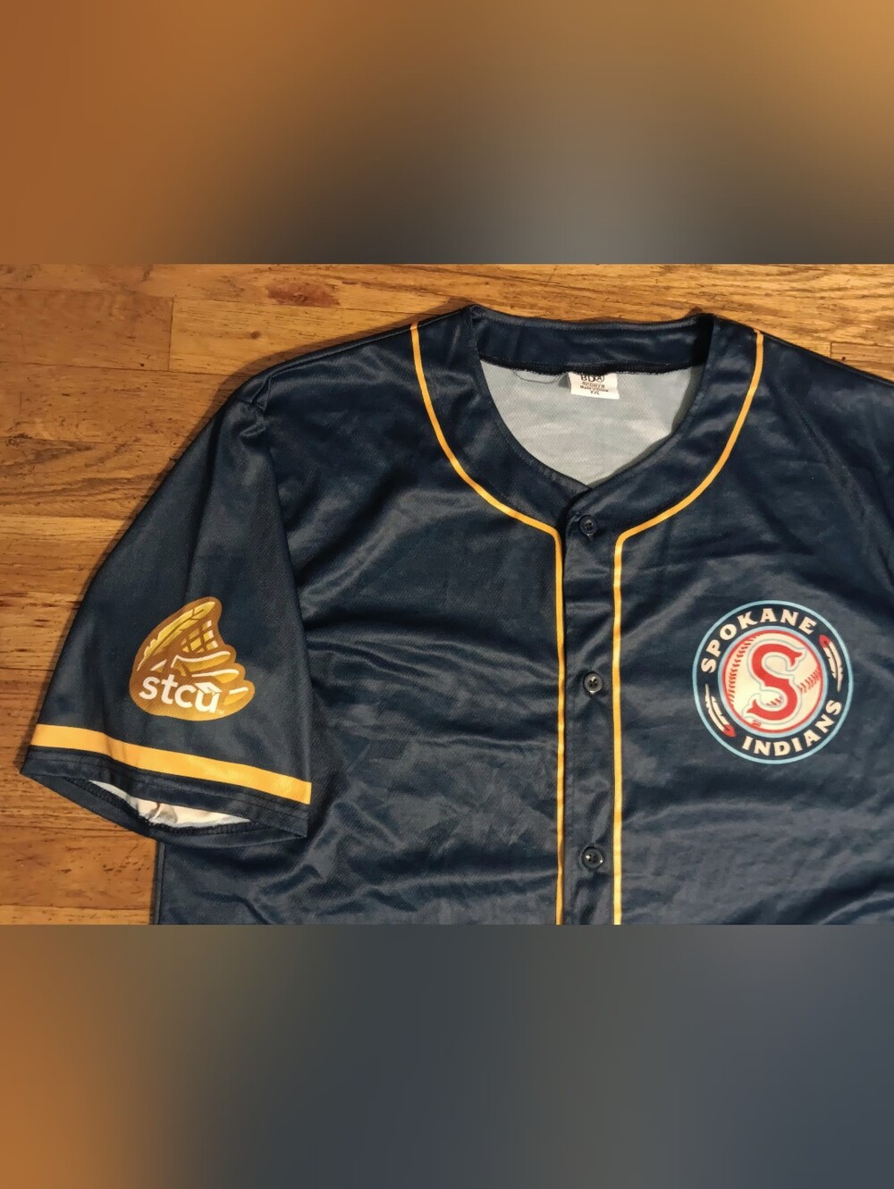 Spokane Indians Gold Glove Member Jersey NEW MILB Baseball Chiefs Hockey shirt